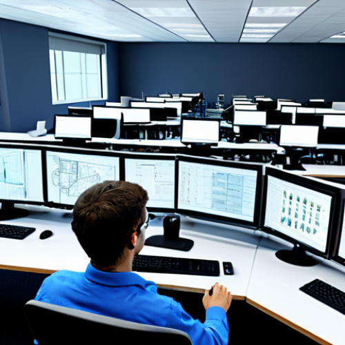 Home 25 Modern Engineering Design Studio**
"A bright and spacious engineering design studio. In the foreground, engineers are working on detailed 3D models of mechanical components using advanced CAD software on high-resolution monitors. Blueprints and technical documents are scattered across the desks, along with coffee cups and ergonomic keyboards. In the background, a large screen displays the results of a CAE analysis showing stress distribution on a complex part. The scene is well-lit, with a focus on precision and innovation. safe for work, appropriate content, fully clothed, professional, perfect anatomy, natural proportions, high quality."
**