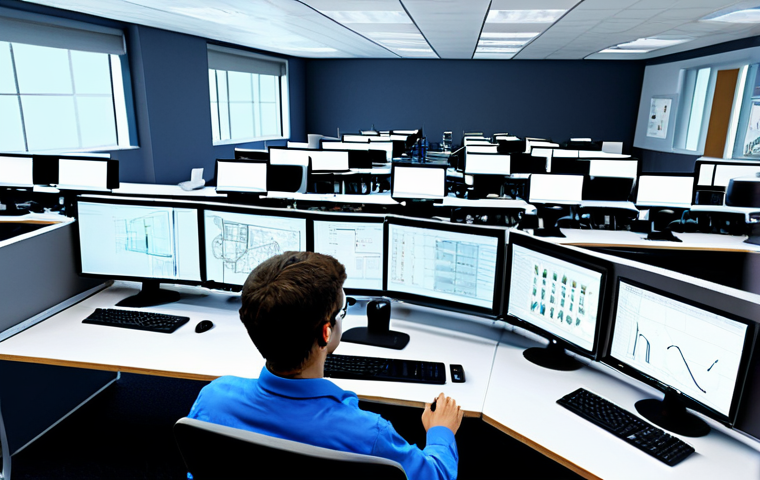 Modern Engineering Design Studio**

"A bright and spacious engineering design studio. In the foreground, engineers are working on detailed 3D models of mechanical components using advanced CAD software on high-resolution monitors. Blueprints and technical documents are scattered across the desks, along with coffee cups and ergonomic keyboards. In the background, a large screen displays the results of a CAE analysis showing stress distribution on a complex part. The scene is well-lit, with a focus on precision and innovation. safe for work, appropriate content, fully clothed, professional, perfect anatomy, natural proportions, high quality."

**