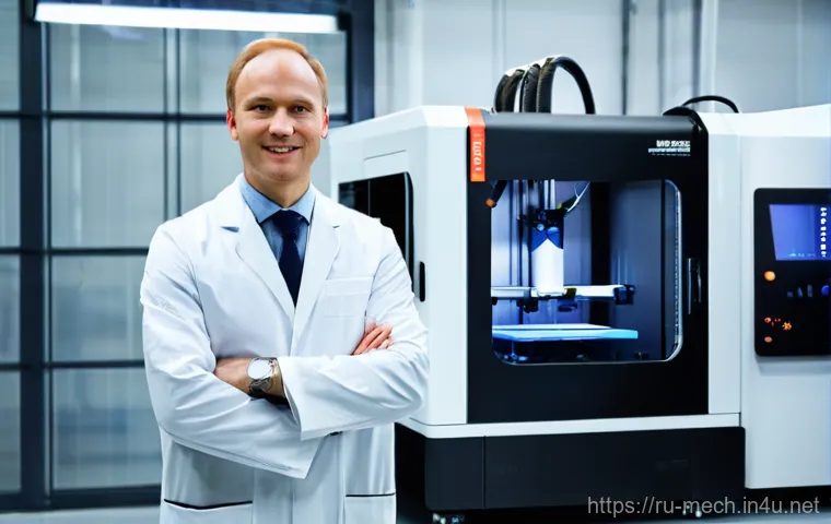 기계공학 산업기계설비 - **Prompt:** A clean, brightly lit modern factory floor in the Kaluga region, Russia. Several collabo...