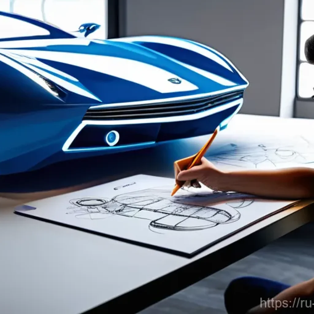 기계공학 자동차모델링 - **Prompt for "Conceptual Design: From Pencil to Pixel"**
"A talented car designer, male or femal...