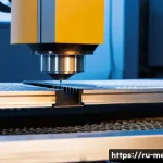 기계공학 적층가공기술 - A high-tech industrial scene showing a selective laser melting (SLM) 3D printer in action inside a m...