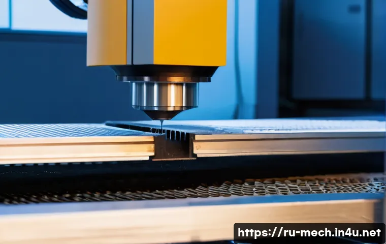 기계공학 적층가공기술 - A high-tech industrial scene showing a selective laser melting (SLM) 3D printer in action inside a m...